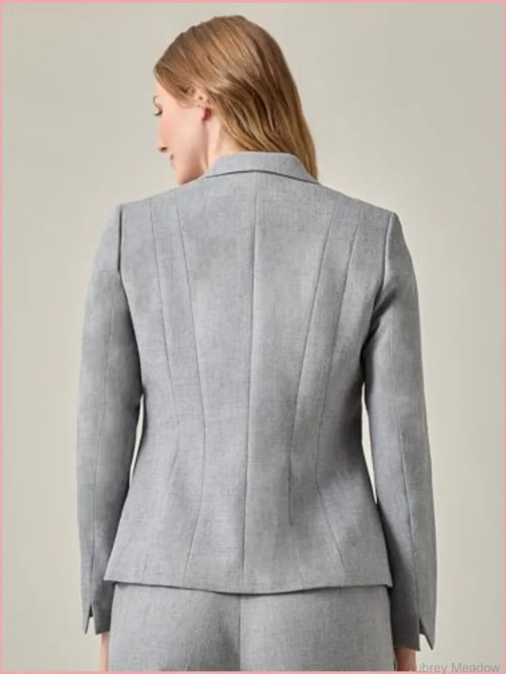 Petite Stretch Crepe One Button Blazer - Slim Fit Suit Jacket